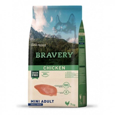 BRAVERY GRAIN FREE ADULT POLLO RAZAS MINI
