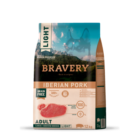 BRAVERY ADULT IBERIAN PORK LIGHT 4 KG.