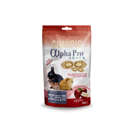 Alpha Pro Snack de Manzana 50 g Cunipic