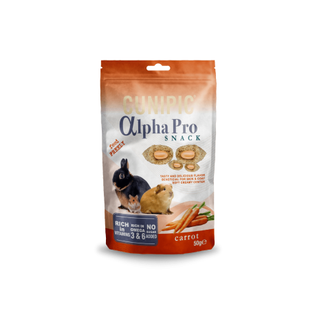 Alpha Pro Snack de Zanahoria 50 g Cunipic