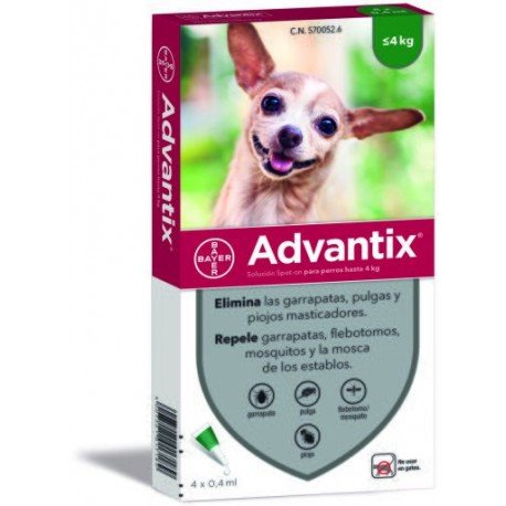 Advantix® Solución Spot-On para perros hasta 4 kg