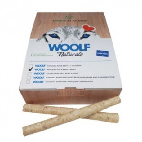 Woolf Naturals Palitos de Ternera y Tripa 900gr