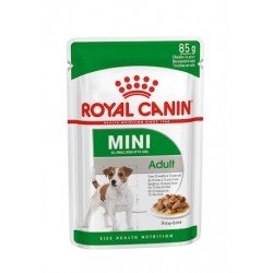 Royal Canin 12 sobres x 85 g Mini Adult sobre en salsa para perros ¡Pack ahorro!