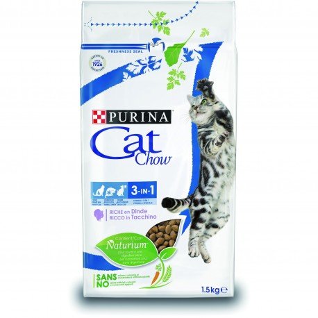 PURINA CAT CHOW Gatos Adultos Feline 3en1